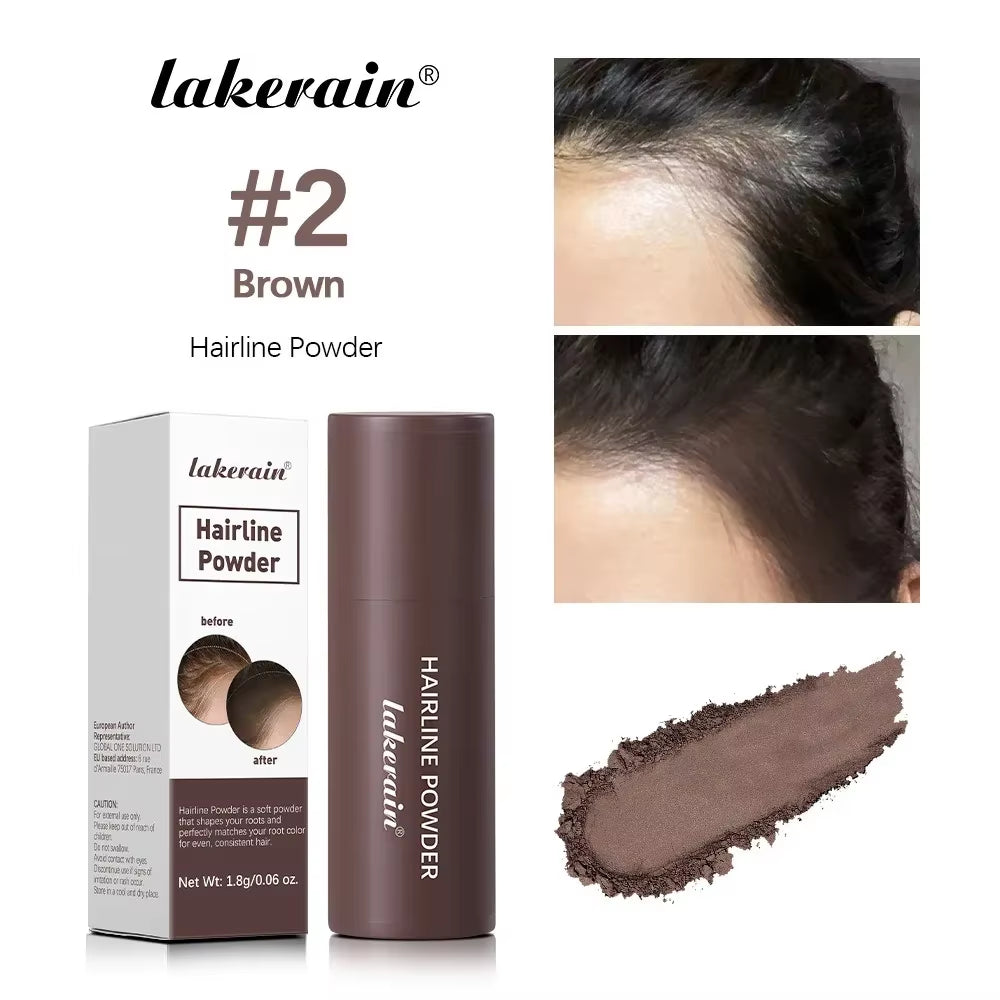 Black Brown Hairline Powder Waterproof Hair Dye Contour Stick Instantly Conceals Hair Root Forehead Clavicle Face Shadow Makeup