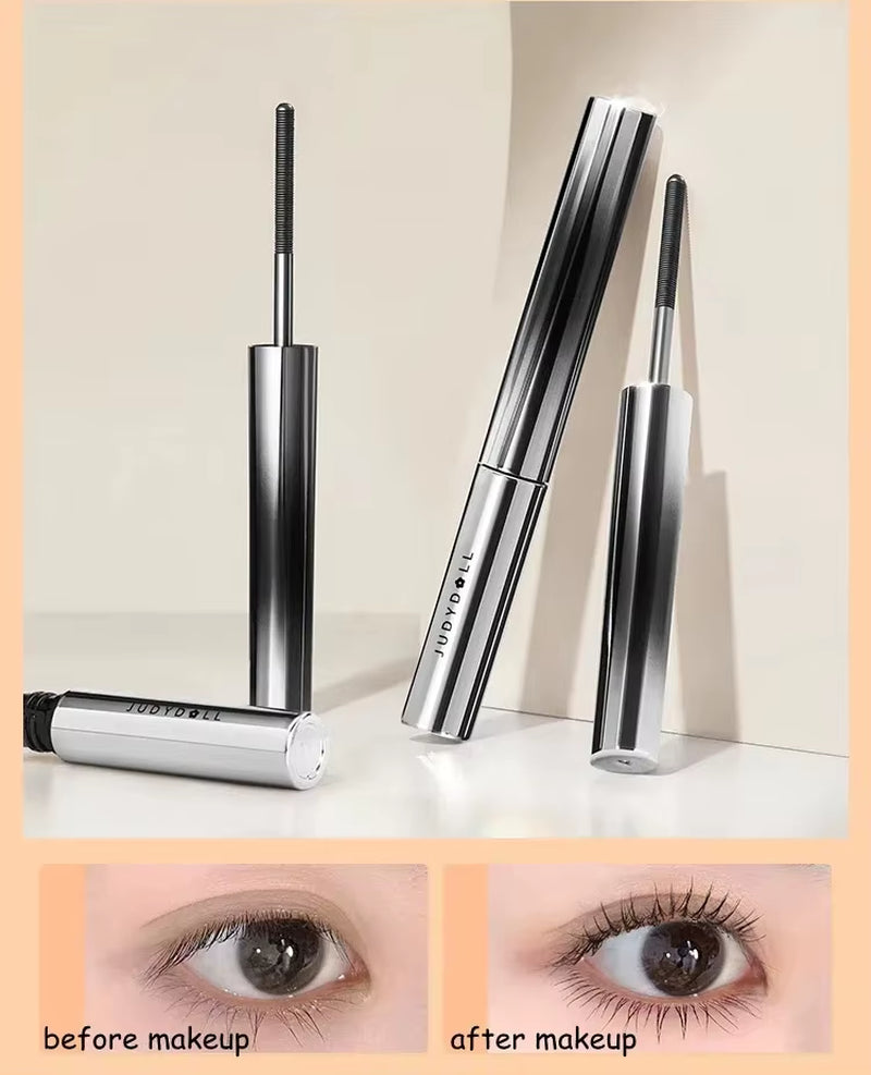 Judydoll Waterproof Mascara Lash Lengthening Curling Thick Mascara Non-Smudg Natural Quick Dry Long Lasting Eye Makeup Cosmetics