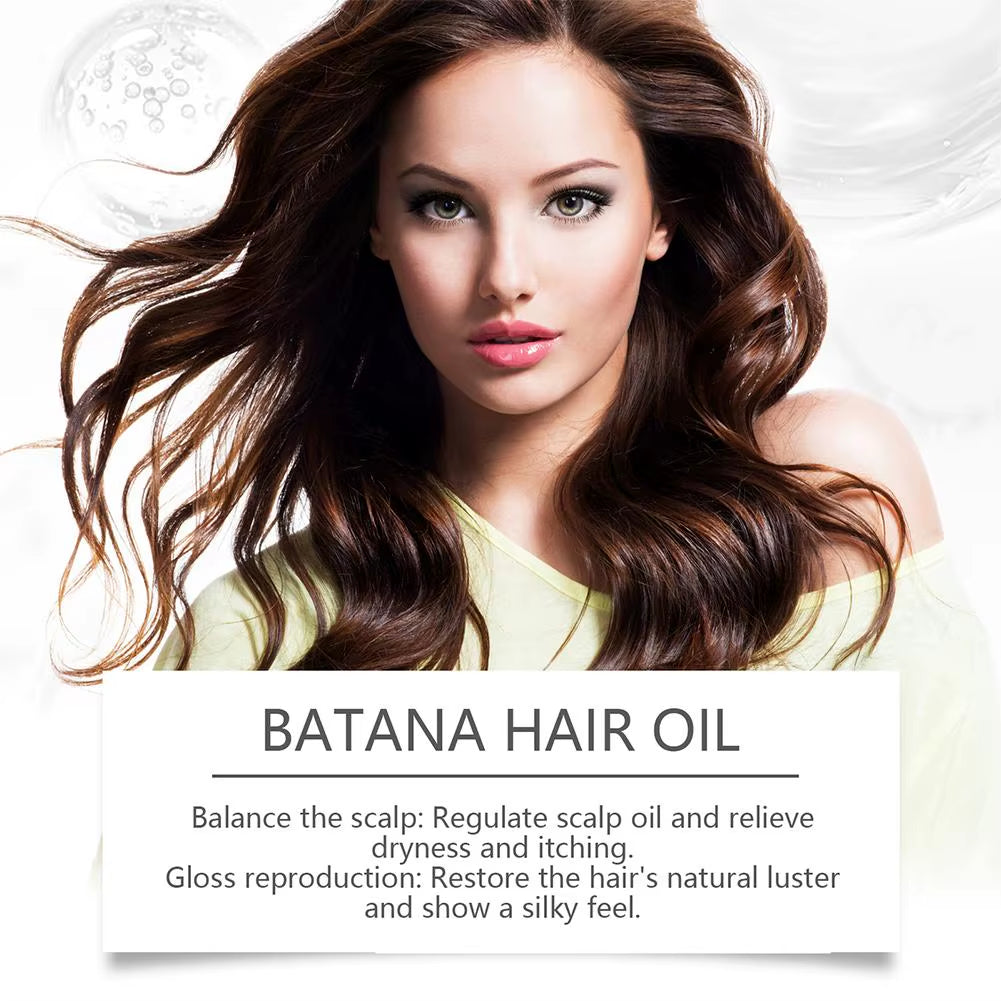 Anti-Loss Hair Oil Organic Batana Oil Natural Treatment for Scaple,Strengthen Hair Roots Fluffy Moisturizing for Hair Care Serum