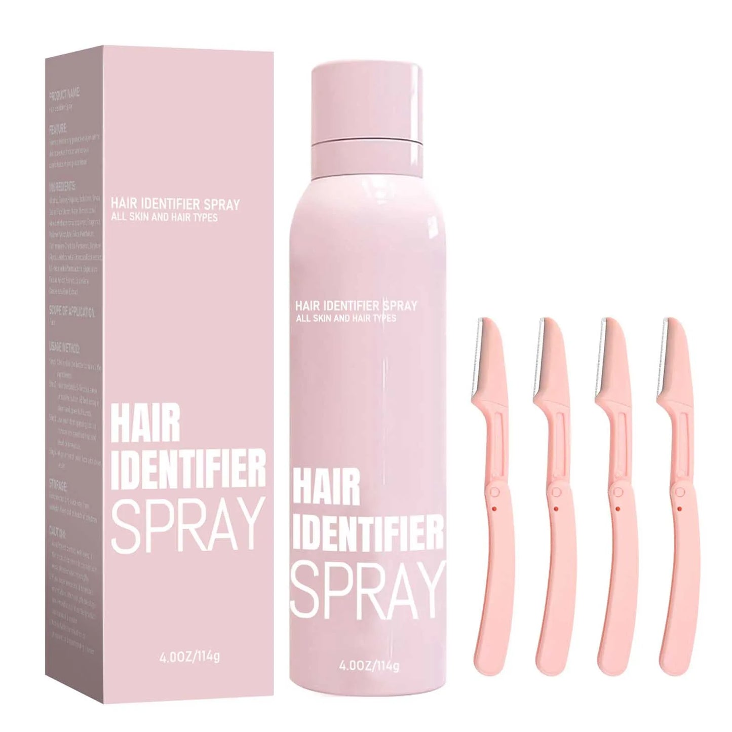 Facial Hair Removal Hair Identification Spray Painless Hair Remover Dermaplaning to Show Facial Hair Face Shaving Skin Care114G