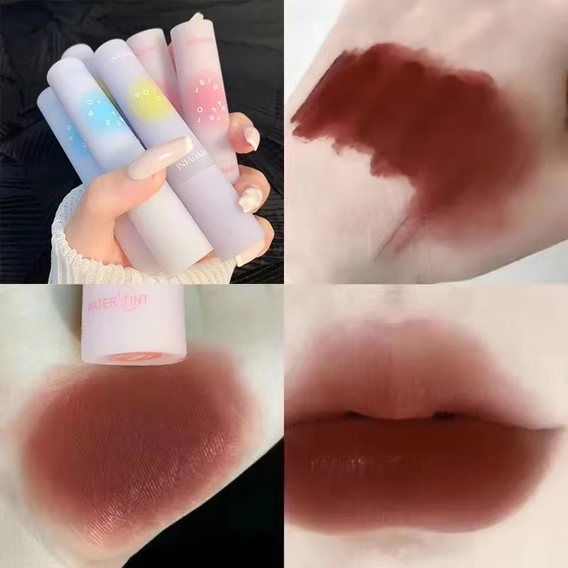 6 Colors Water to Mist Lip Tint Long-Lasting Liquid Lipstick Waterproof Sexy Matte Fog Lip Gloss Makeup Lipstick Glaze Cosmetics