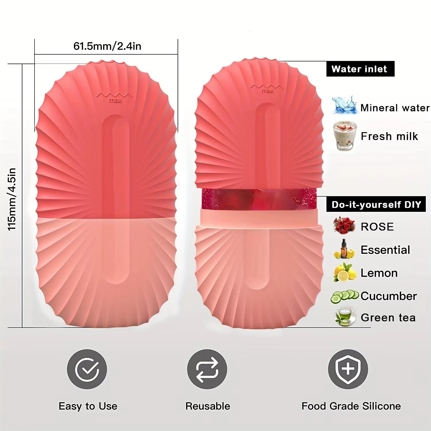 Ice Ball Face Roller Silicone Ice Mold Face Roller Skin Care Lifting Firming Face Skin Reusable Facial Skin Care Tools