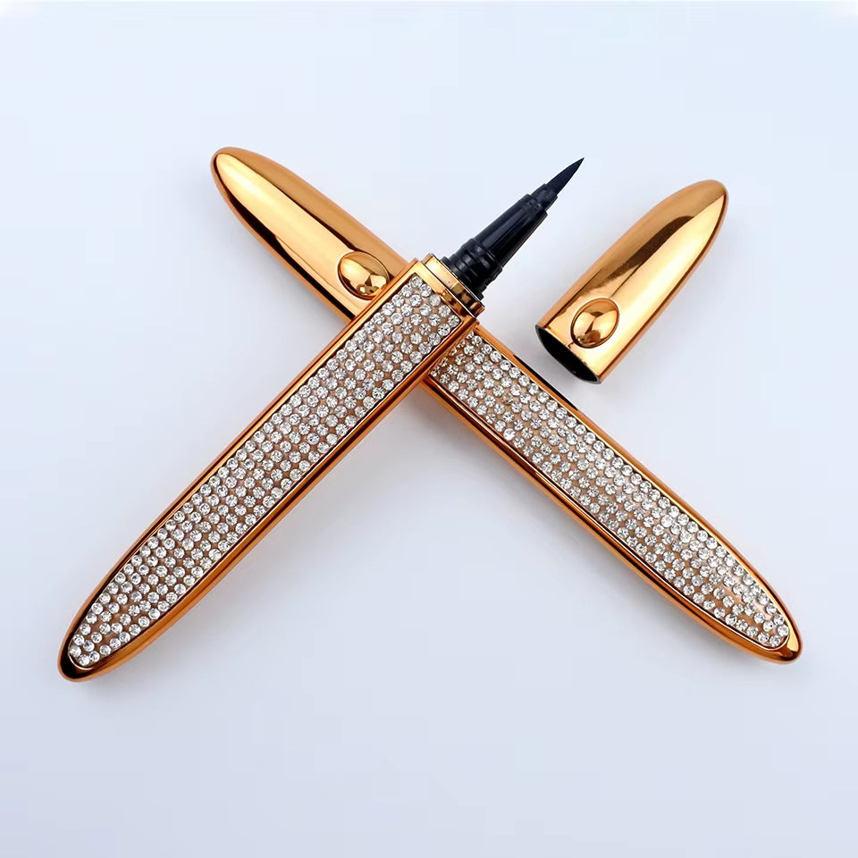 Magic Self-Adhesive Liquid Eyeliner Pencil Glue-Free Magnetic-Free for Eyelashes Waterproof Eye Liner Pen Makeup Cosmetic