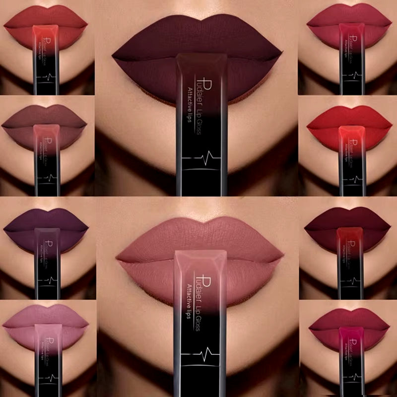 21 Color Lip Gloss Waterproof Matte Liquid Lipstick Moisturizing Lip Gloss Lip Makeup Beauty Cosmetics