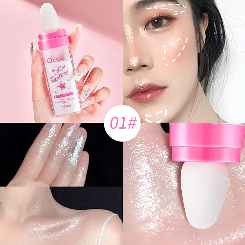 Fairy Highlight Pat Powder Brightening Pearlescent Full Body Contouring Powder Natural Three-Dimensional Contouring