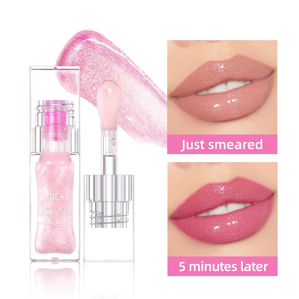 Lip Oil Magic Warm Color Changing Lipstick Balm Lip Glaze Transparent Moisturizing Lipgloss Shiny Glitter Lips Cosmetics