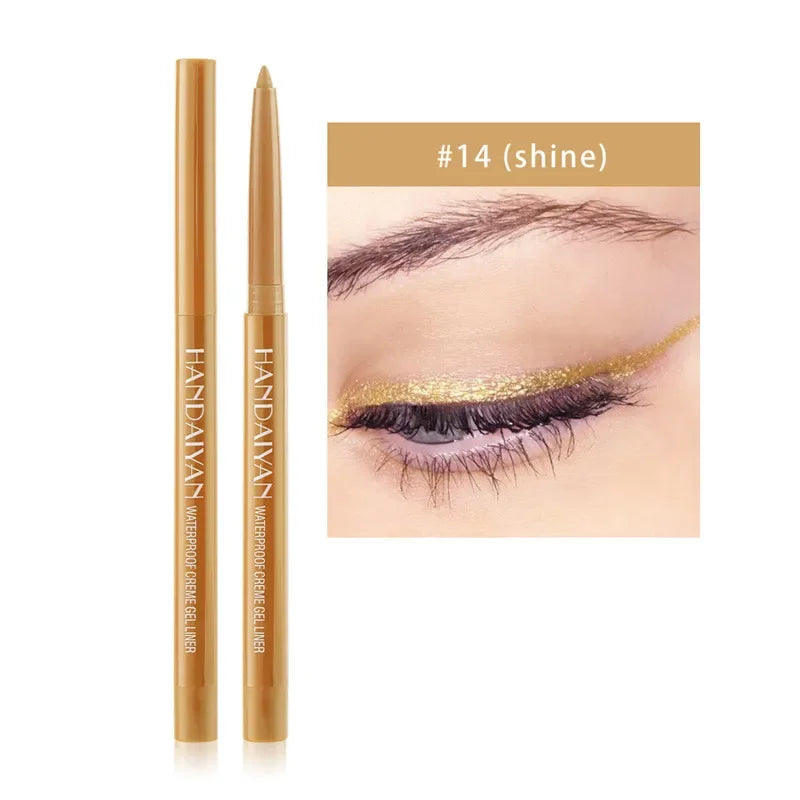 20 Colors Waterproof Matte Eyeliner Gel Long Lasting Professional Sweatproof Non-Smudge Multicolor Ultra-Fine Eyeliner Pencil