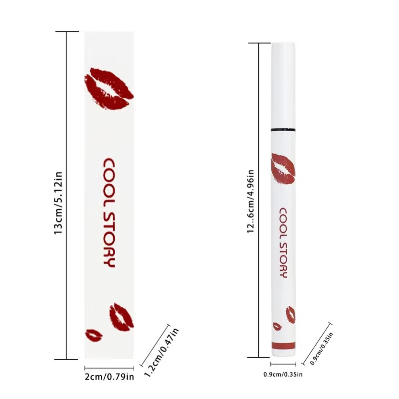 Liquid Lipliner Pencil Matte Soft Lip Liner Stick Long Lasting Lips Cosmetic Tools Quick Drying Smudge Proof Natural Lipstick