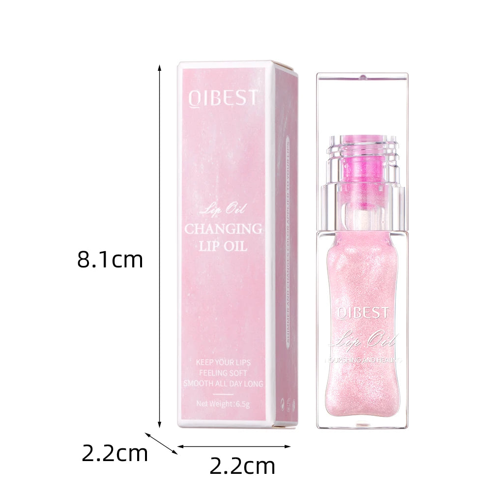 Lip Oil Magic Warm Color Changing Lipstick Balm Lip Glaze Transparent Moisturizing Lipgloss Shiny Glitter Lips Cosmetics