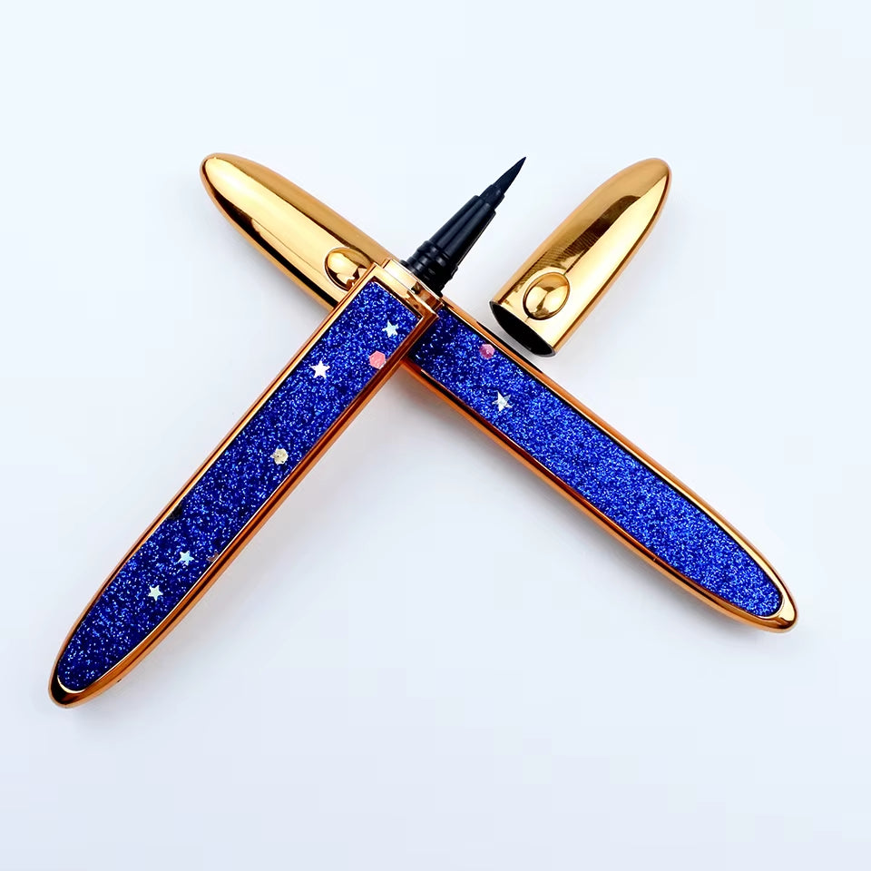 Magic Self-Adhesive Liquid Eyeliner Pencil Glue-Free Magnetic-Free for Eyelashes Waterproof Eye Liner Pen Makeup Cosmetic