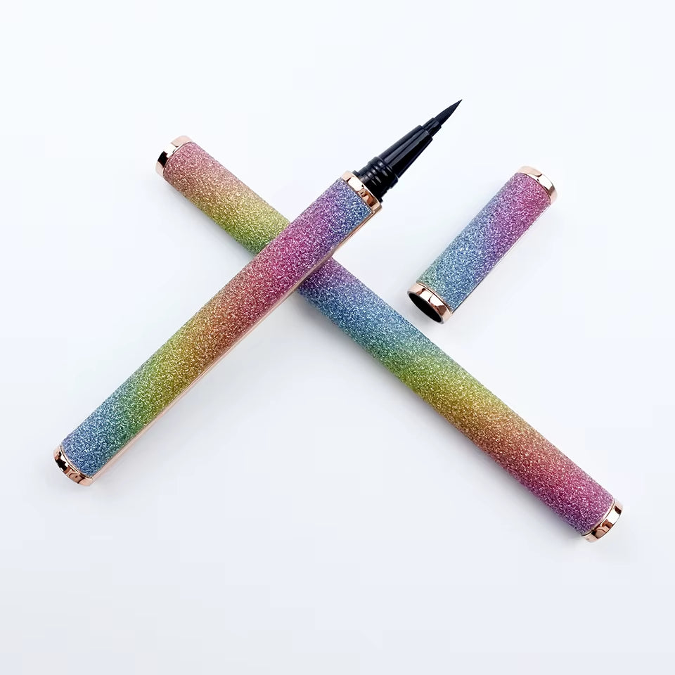 Magic Self-Adhesive Liquid Eyeliner Pencil Glue-Free Magnetic-Free for Eyelashes Waterproof Eye Liner Pen Makeup Cosmetic