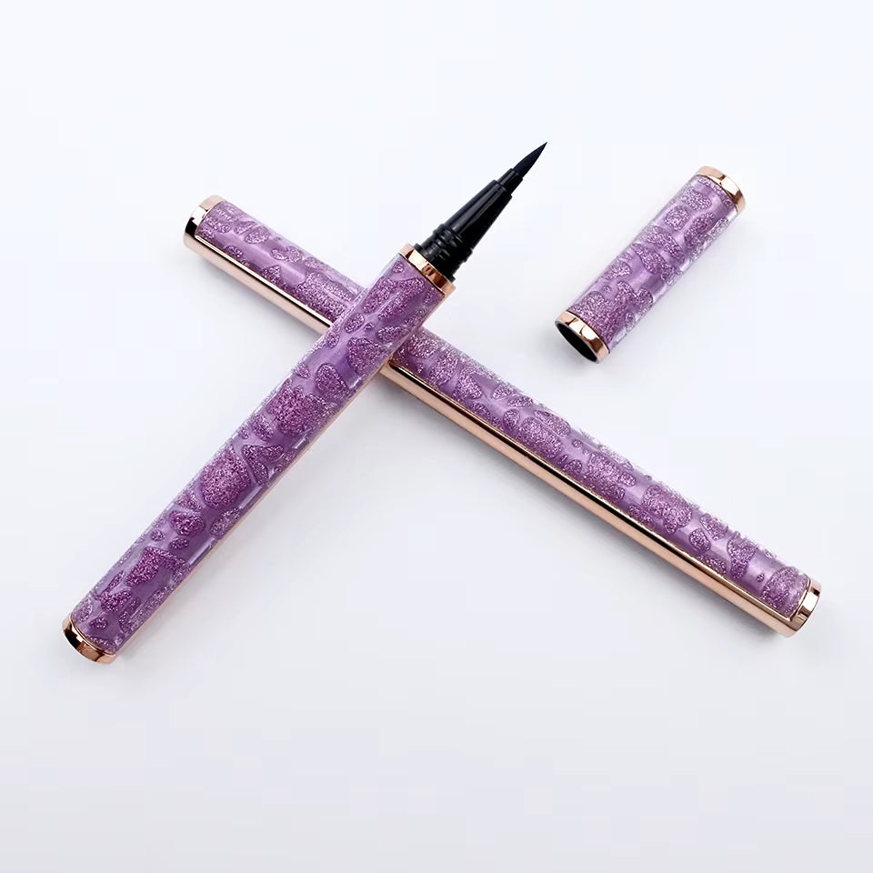 Magic Self-Adhesive Liquid Eyeliner Pencil Glue-Free Magnetic-Free for Eyelashes Waterproof Eye Liner Pen Makeup Cosmetic