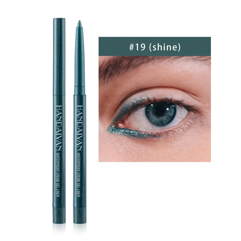 20 Colors Waterproof Matte Eyeliner Gel Long Lasting Professional Sweatproof Non-Smudge Multicolor Ultra-Fine Eyeliner Pencil