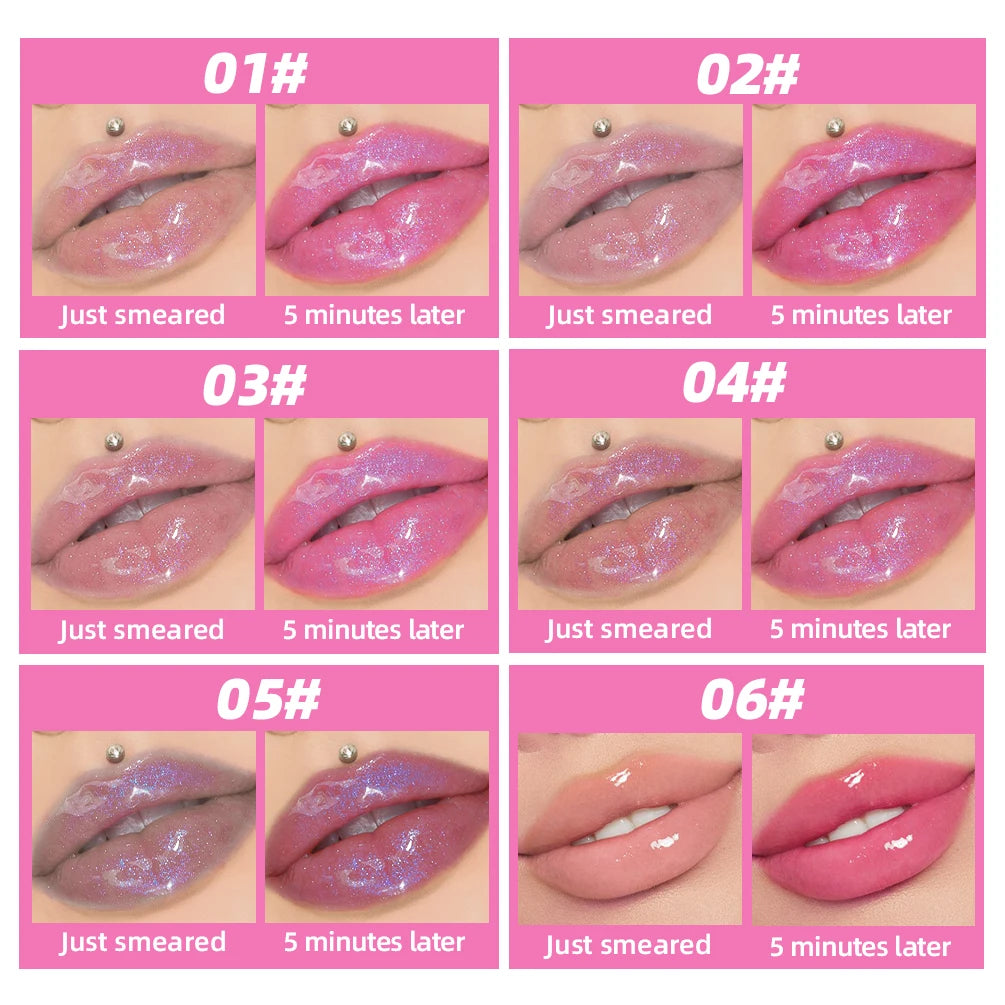 Lip Oil Magic Warm Color Changing Lipstick Balm Lip Glaze Transparent Moisturizing Lipgloss Shiny Glitter Lips Cosmetics