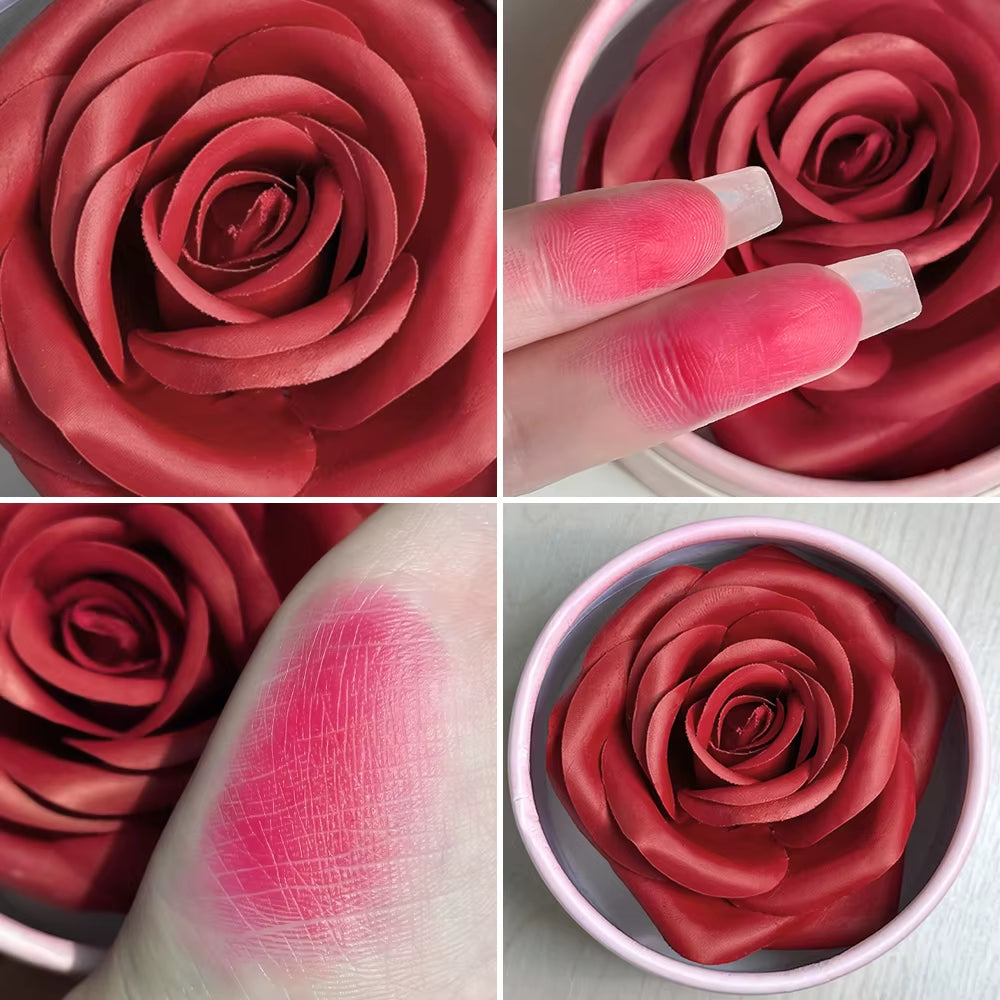 Floral Blush 3D Petal Rose Petal Natural Highlighter Flower Blusher Pigment Long Lasting Face Makeup Brighten Effect Cosmetics