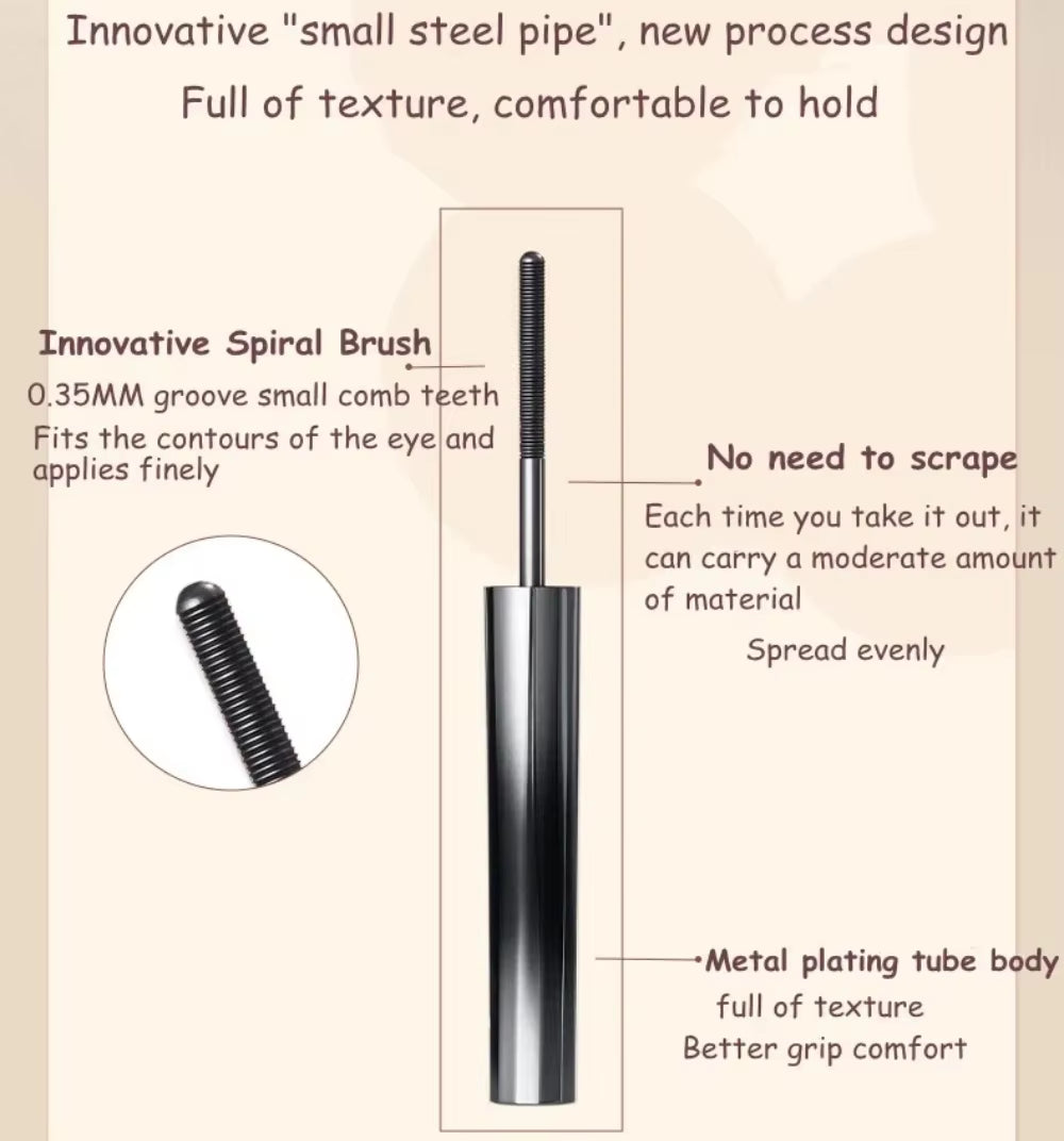 Judydoll Waterproof Mascara Lash Lengthening Curling Thick Mascara Non-Smudg Natural Quick Dry Long Lasting Eye Makeup Cosmetics