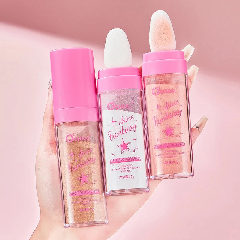 Fairy Highlight Pat Powder Brightening Pearlescent Full Body Contouring Powder Natural Three-Dimensional Contouring