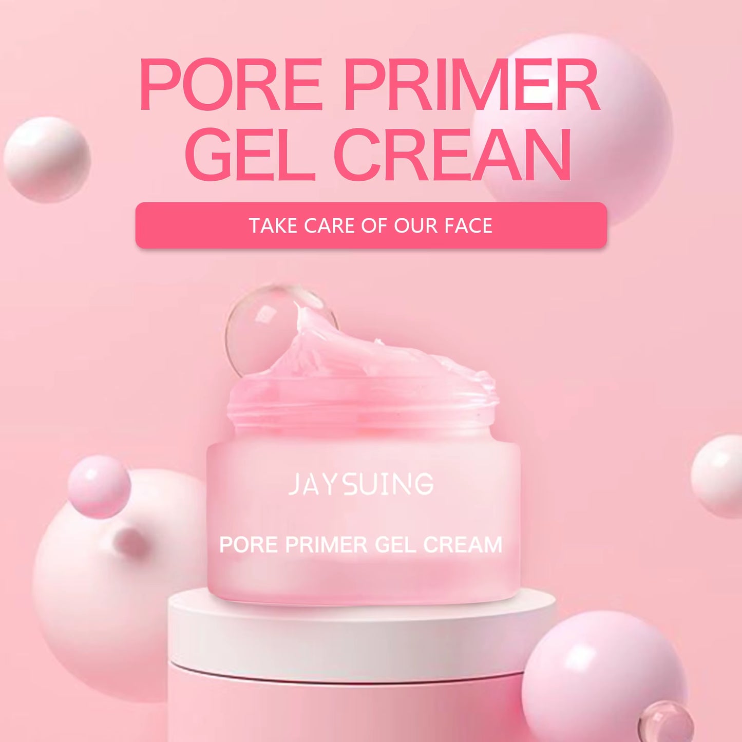 Facial Invisible Pore Primer Cream Long Lasting Base Makeup Natural Matte Oil Control Refreshing Moisturizing Face Isolation Gel