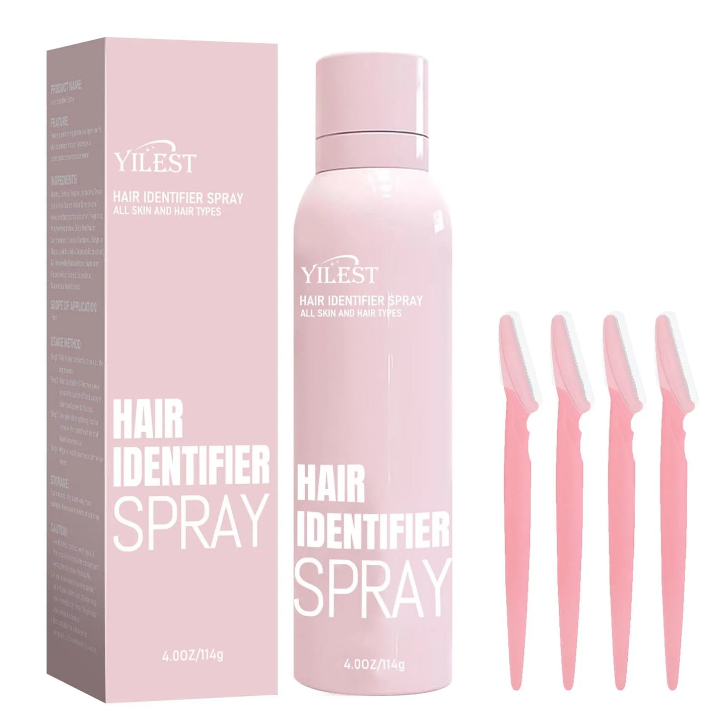 Facial Hair Removal Hair Identification Spray Painless Hair Remover Dermaplaning to Show Facial Hair Face Shaving Skin Care114G