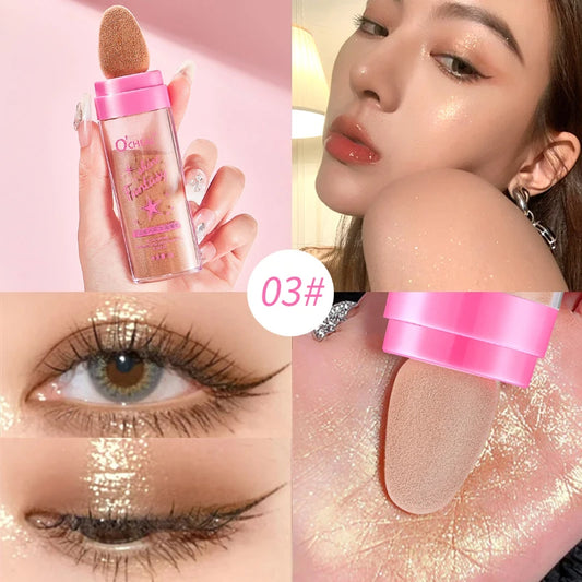 Fairy Highlight Pat Powder Brightening Pearlescent Full Body Contouring Powder Natural Three-Dimensional Contouring