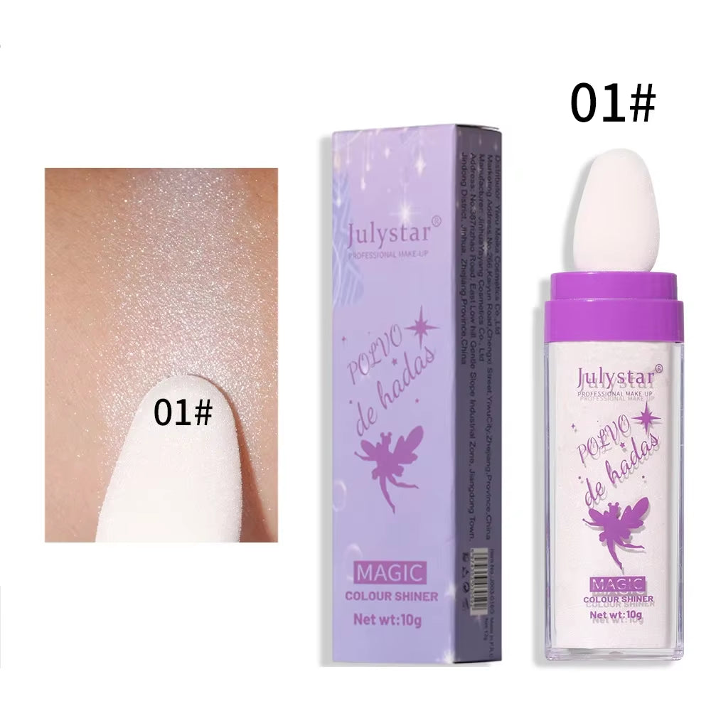 3 Colors Highlighter Powder Glitter Powder Shimmer Contour Blush Powder Makeup for Face Body Highlight Makeup 10G