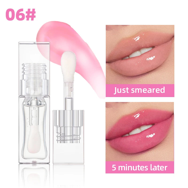 Lip Oil Magic Warm Color Changing Lipstick Balm Lip Glaze Transparent Moisturizing Lipgloss Shiny Glitter Lips Cosmetics