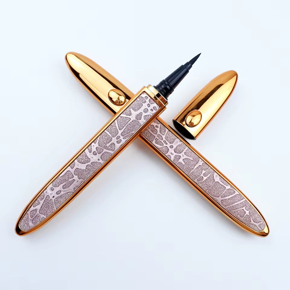 Magic Self-Adhesive Liquid Eyeliner Pencil Glue-Free Magnetic-Free for Eyelashes Waterproof Eye Liner Pen Makeup Cosmetic