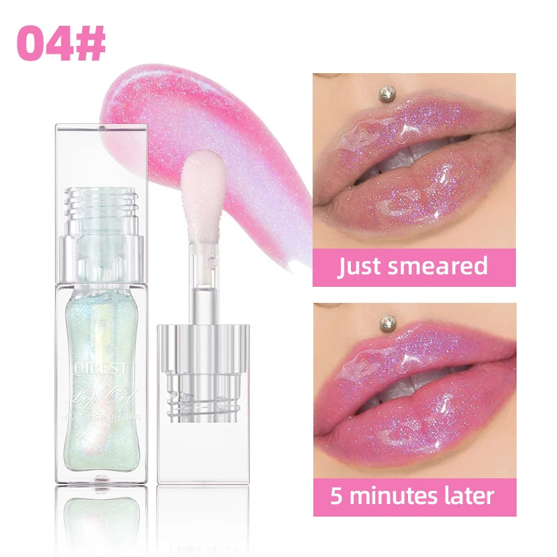 Lip Oil Magic Warm Color Changing Lipstick Balm Lip Glaze Transparent Moisturizing Lipgloss Shiny Glitter Lips Cosmetics