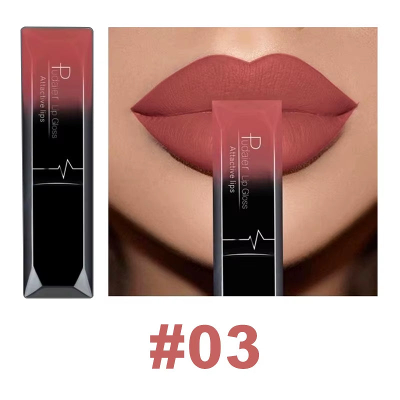 21 Color Lip Gloss Waterproof Matte Liquid Lipstick Moisturizing Lip Gloss Lip Makeup Beauty Cosmetics